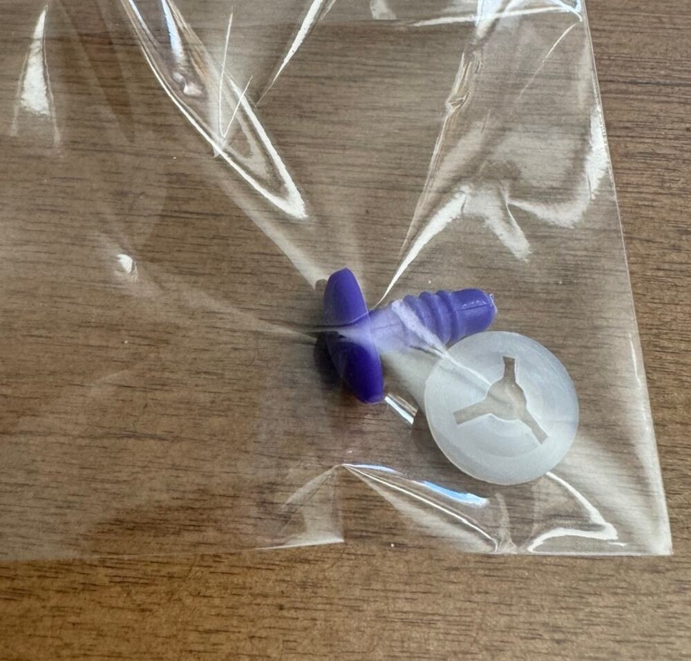 *Extra* Woobles SEGA Sonic the Hedgehog Knuckles Purple Safety Eye Pin (for DIY)